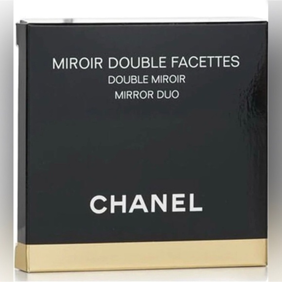Authentic CHANEL Black Compact Double Mirror - Picture 3 of 4